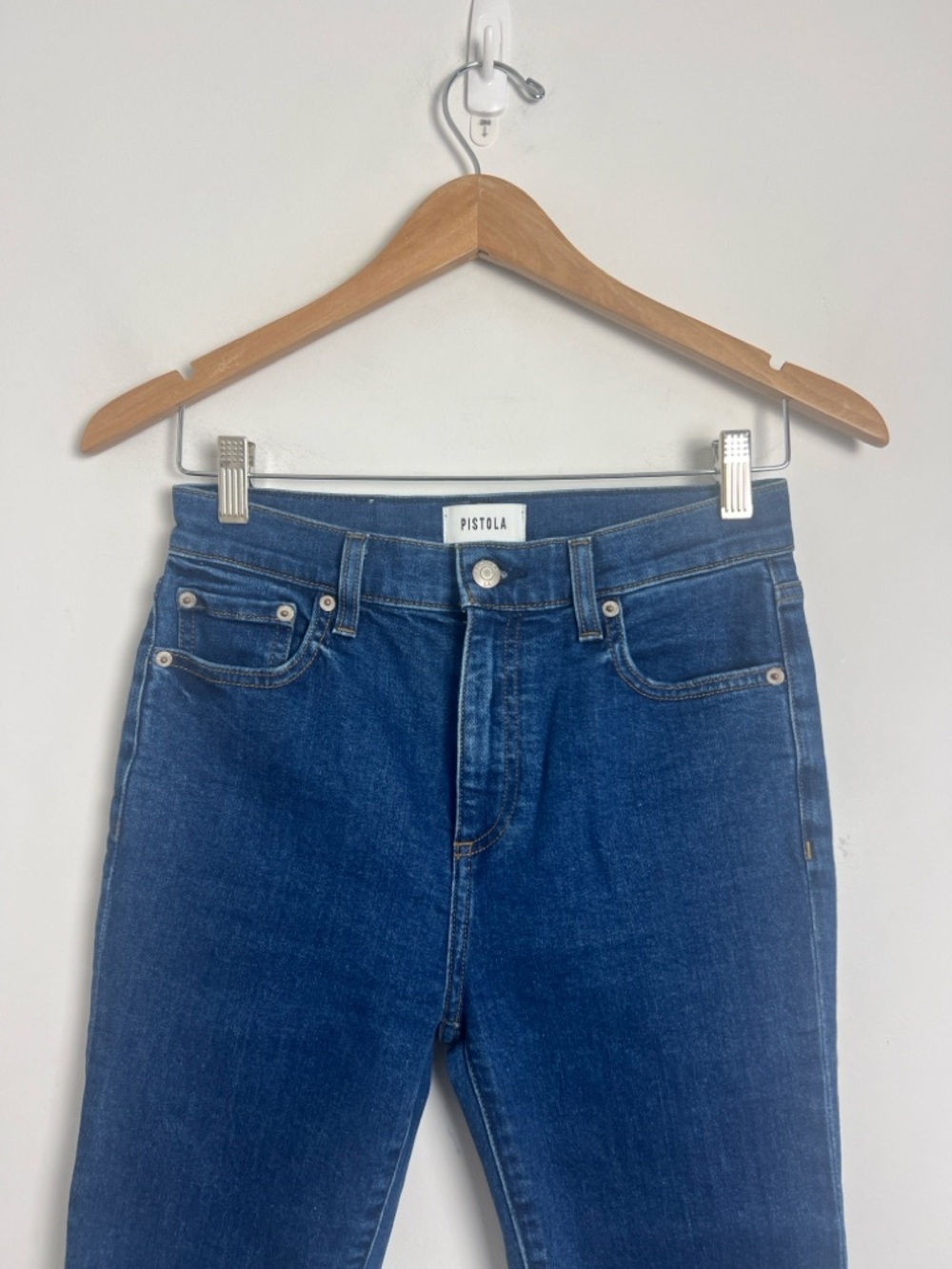 NWOT Pistola Size 25 Lennon High Rise Crop Boot Cut‎ Dark Wash Jeans - Picture 4 of 12